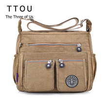 Load image into Gallery viewer, TTOU Women Casual Messenger Bags Waterproof Nylon Handbag Female Daily Shoulder Bag Ladies Crossbody Bags Bolsa Sac A Main