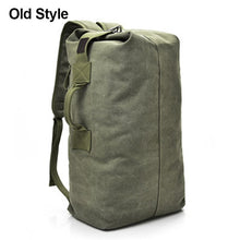 Load image into Gallery viewer, Men's Large Roomy Travel Canvas Backpack Large Capacity Outdoor Hiking Bags Mountaineering Backpack Men's Outdoor Luggage Bag
