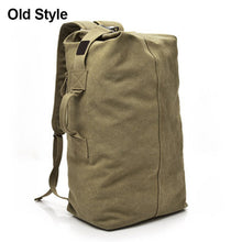 Load image into Gallery viewer, Men's Large Roomy Travel Canvas Backpack Large Capacity Outdoor Hiking Bags Mountaineering Backpack Men's Outdoor Luggage Bag